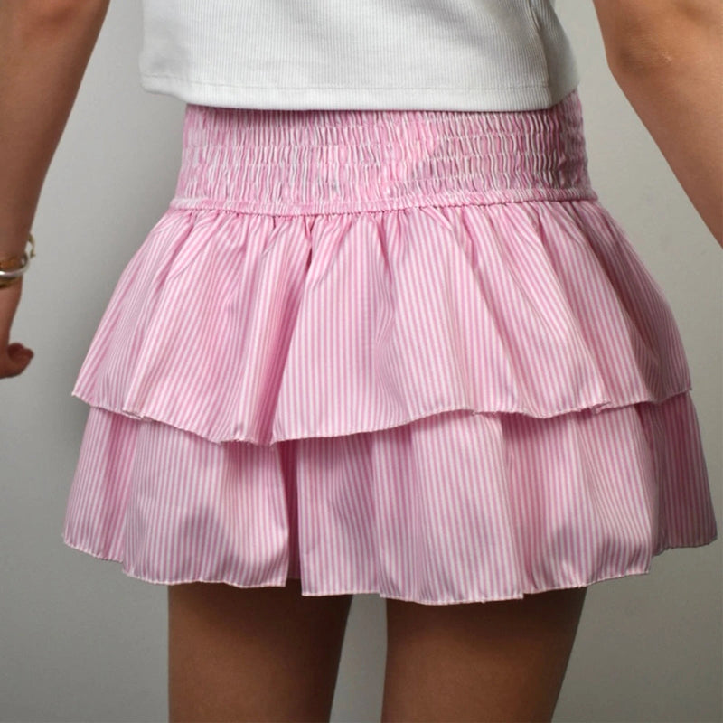 Printed Pleated Skirt