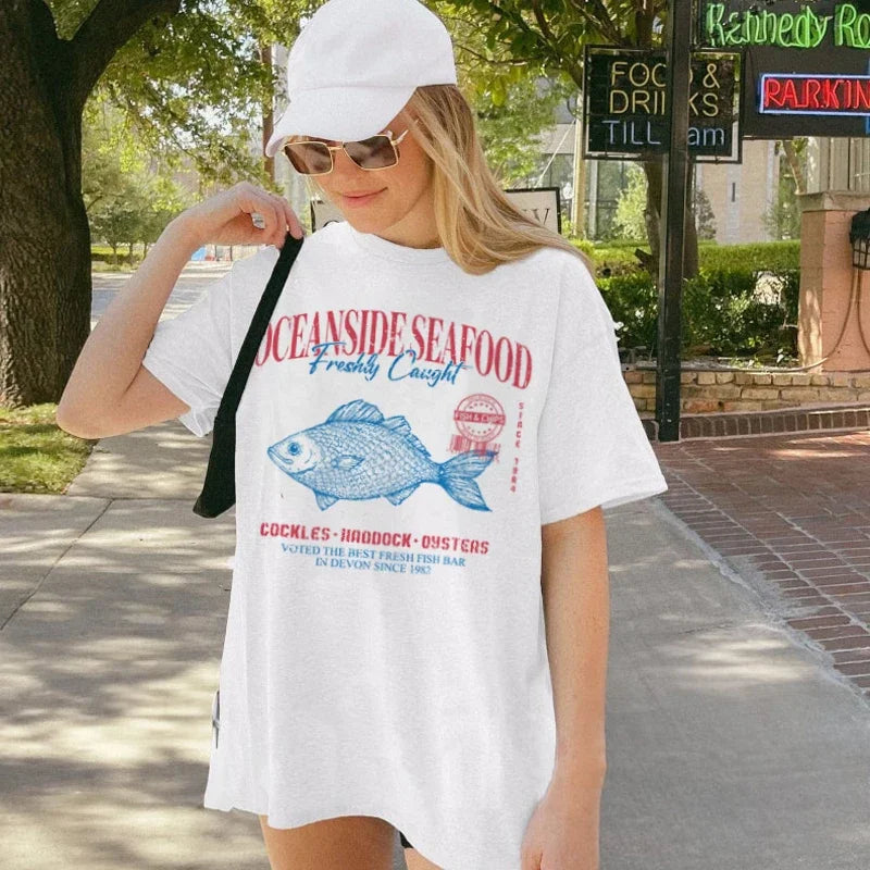 Seafood Grunge Aesthetic T-shirt