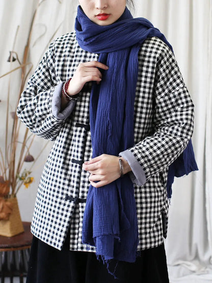Plaid Cotton Padded Coat