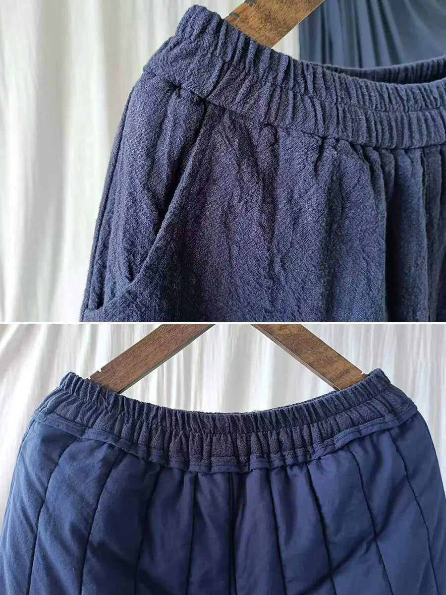 Ramie Padded Harem Pants