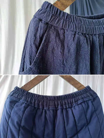 Ramie Padded Harem Pants