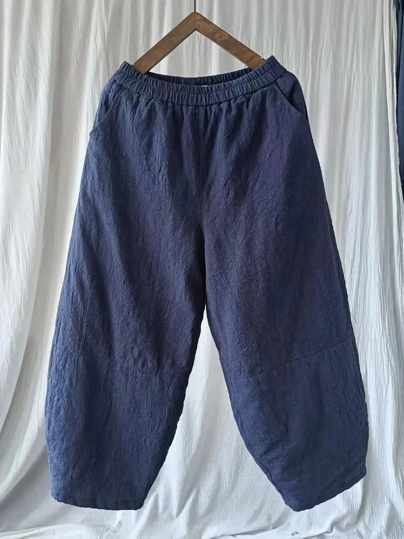 Ramie Padded Harem Pants