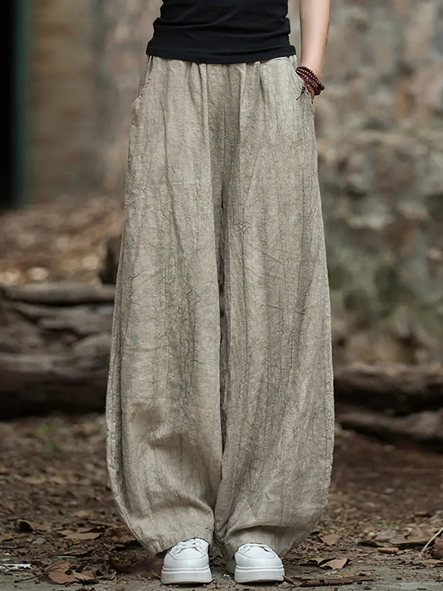 Tie-dye Fleece-lined Harem Pants