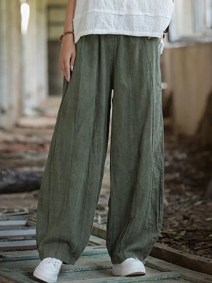 Tie-dye Fleece-lined Harem Pants