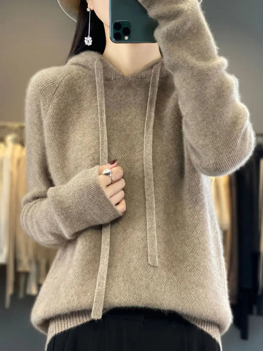 Hooded Wool Sweater