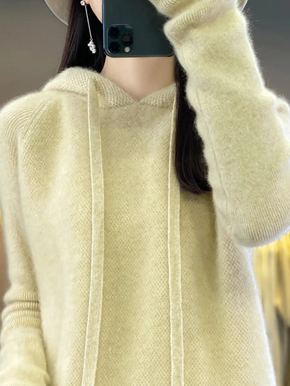 Hooded Wool Sweater