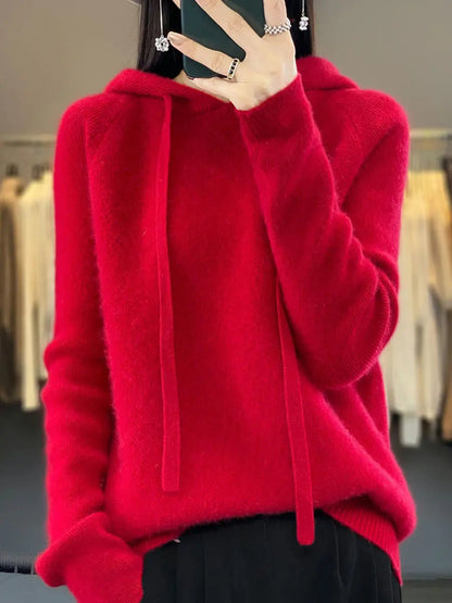 Hooded Wool Sweater