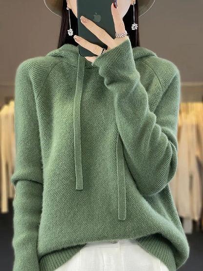 Hooded Wool Sweater