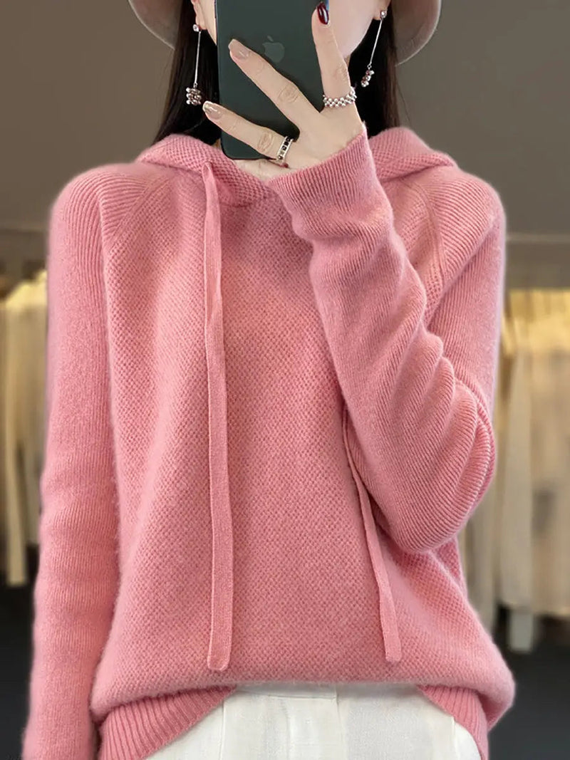 Hooded Wool Sweater