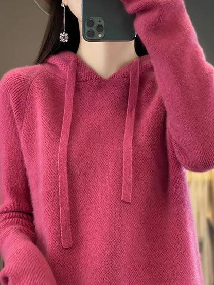 Hooded Wool Sweater