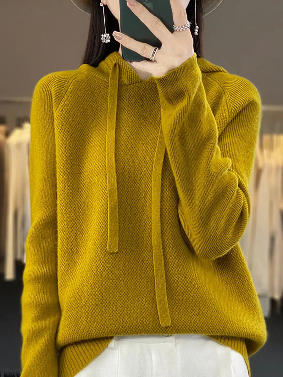 Hooded Wool Sweater