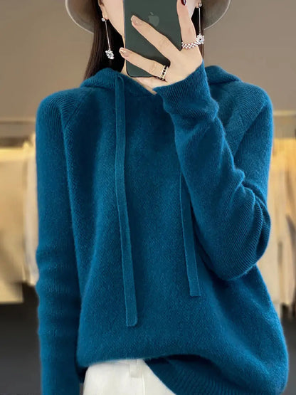 Hooded Wool Sweater