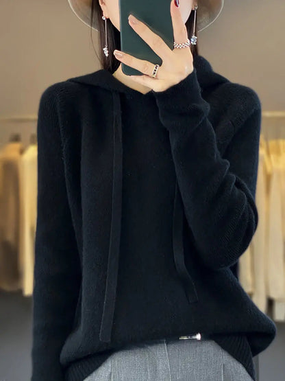 Hooded Wool Sweater