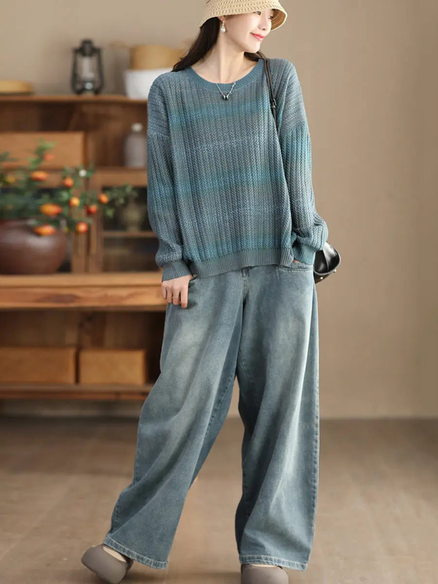 Tie-dye Knitted Sweater