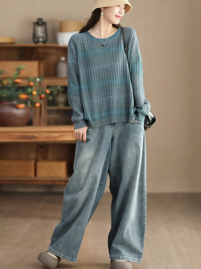 Tie-dye Knitted Sweater