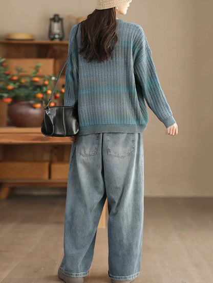 Tie-dye Knitted Sweater