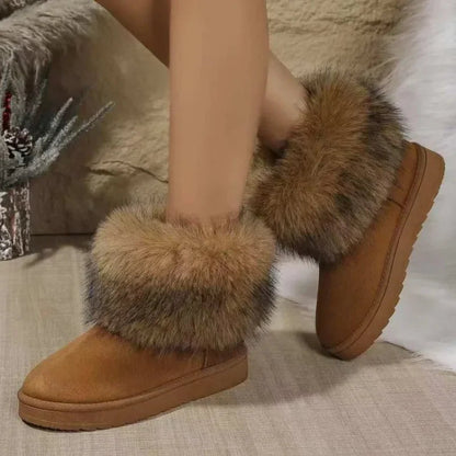 Winter Warm Plush Ankle Stylish Comfortable Snow Boot