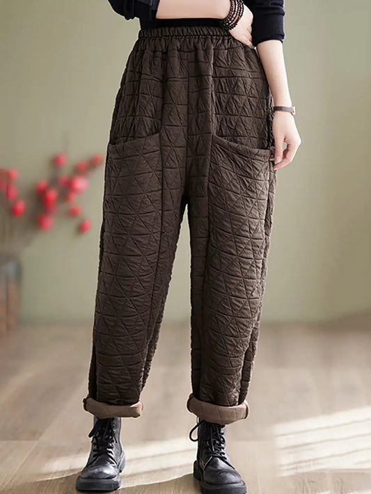 Cotton Loosee Padded Harem Pants