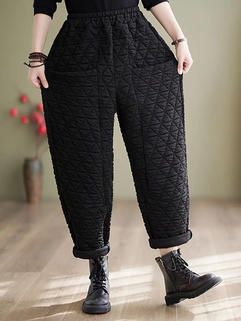 Cotton Loosee Padded Harem Pants