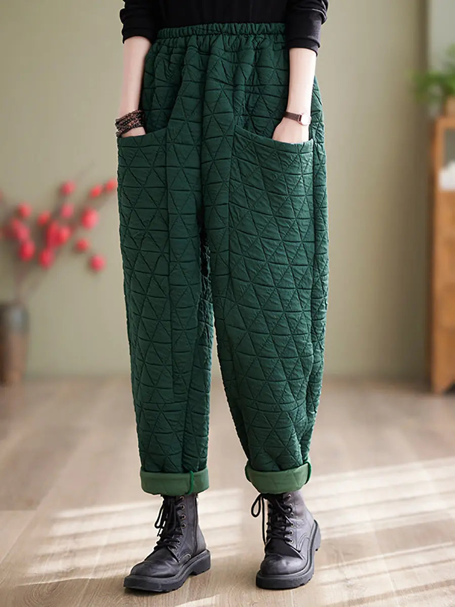 Cotton Loosee Padded Harem Pants