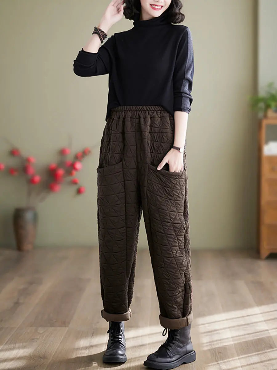 Cotton Loosee Padded Harem Pants