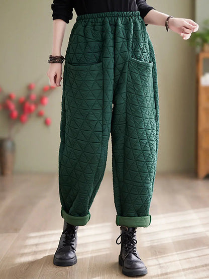 Cotton Loosee Padded Harem Pants
