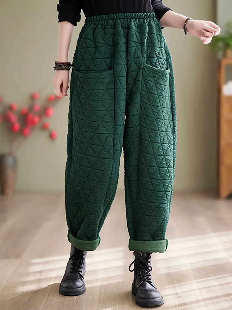 Cotton Loosee Padded Harem Pants