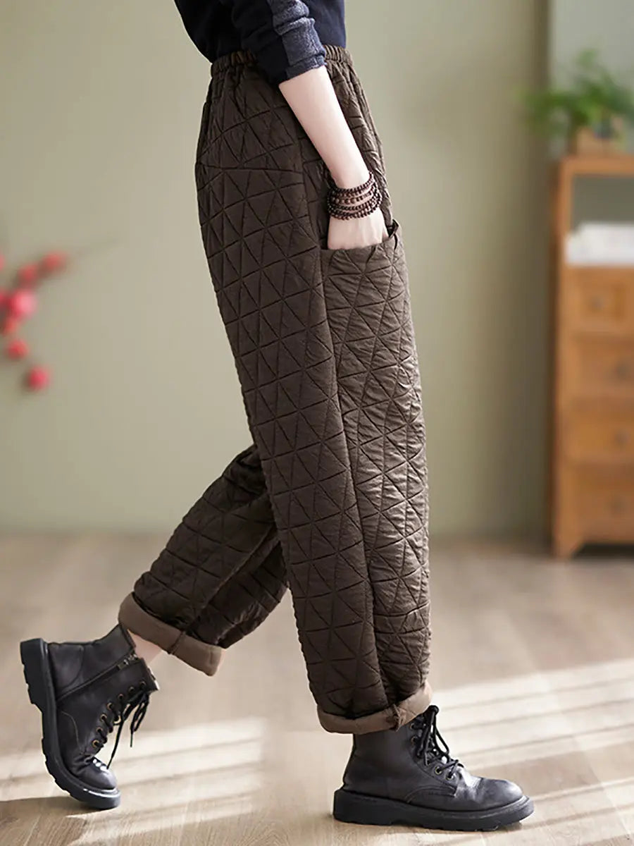 Cotton Loosee Padded Harem Pants