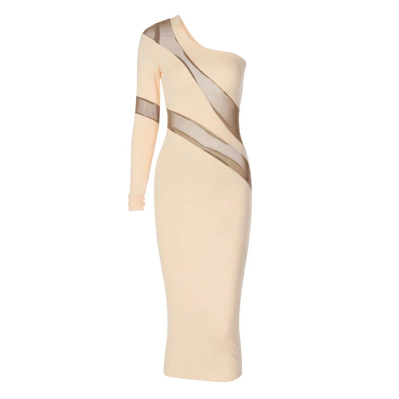 Summer Patchwork Perspective Slimming Puss Midi Dresses
