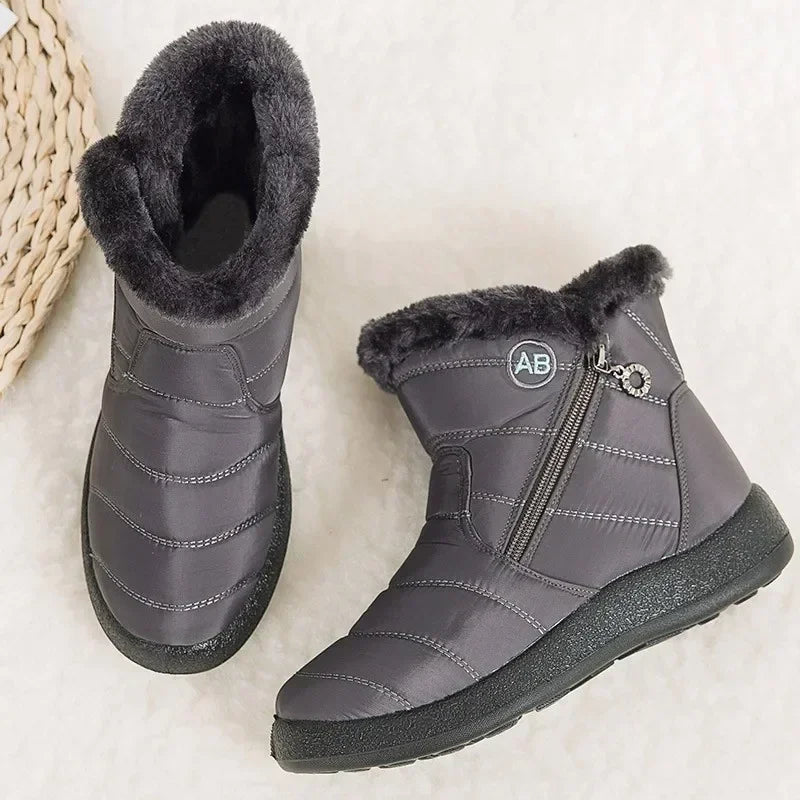 Boots Warm Winter Boots Ankle Fur Bota Feminina Winter Shoes for Waterproof Snow Boots Female Short Botines