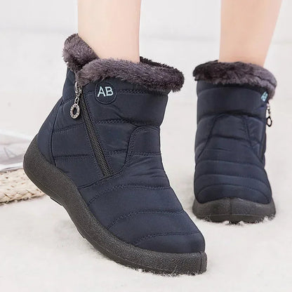 Boots Warm Winter Boots Ankle Fur Bota Feminina Winter Shoes for Waterproof Snow Boots Female Short Botines