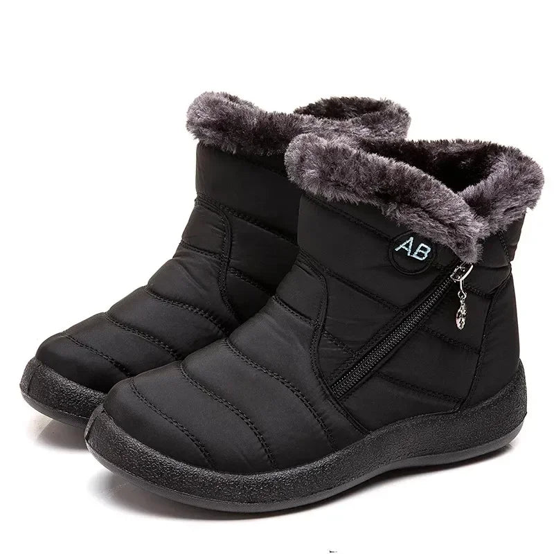 Boots Warm Winter Boots Ankle Fur Bota Feminina Winter Shoes for Waterproof Snow Boots Female Short Botines