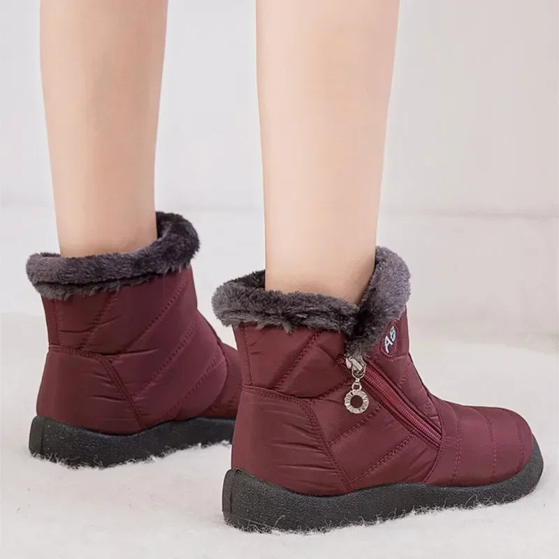 Boots Warm Winter Boots Ankle Fur Bota Feminina Winter Shoes for Waterproof Snow Boots Female Short Botines