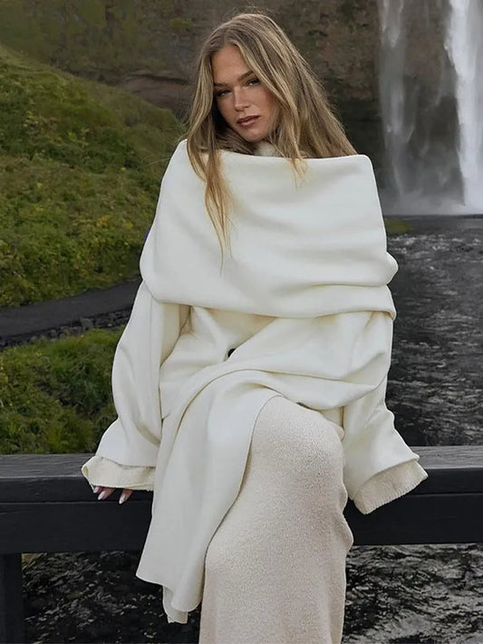 Cropped Autumn Long Single Breasted Warm Coat