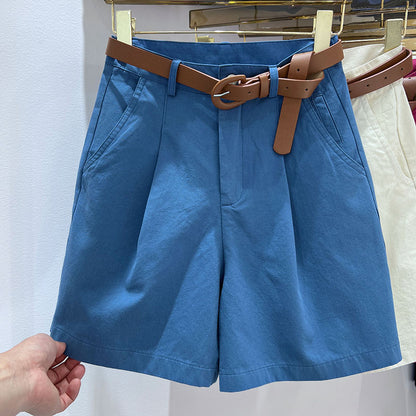 Denim Shorts High Waist Short Cotton Loose Bermuda Shorts