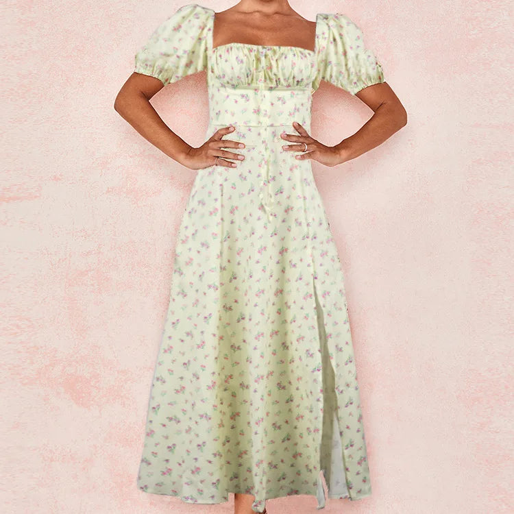Spring French Backless Slim-fit Halter Trending Midi Dresses