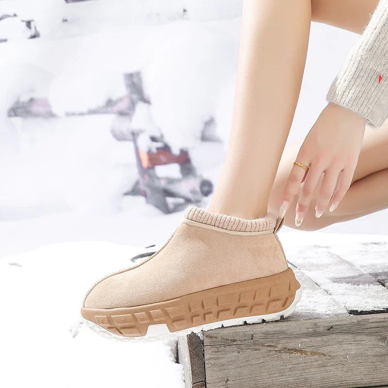 Knitted Cold-proof Warm Non-slip Thick-soled Snow Boot