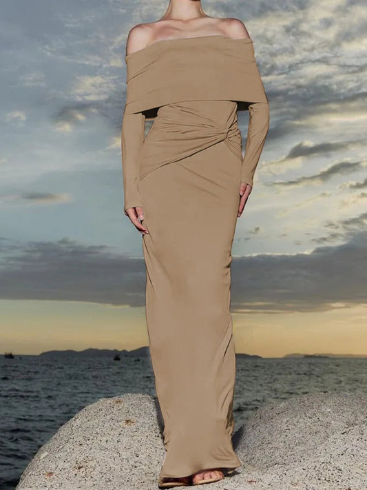 Autumn Winter New Slim Vestido Y2k Midi Dresses