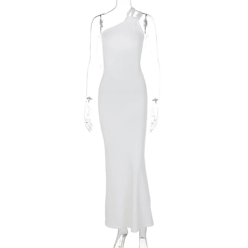 Maxi Summer Autumn New Sleeveless Neckline Temperament Y2k Midi Dresses