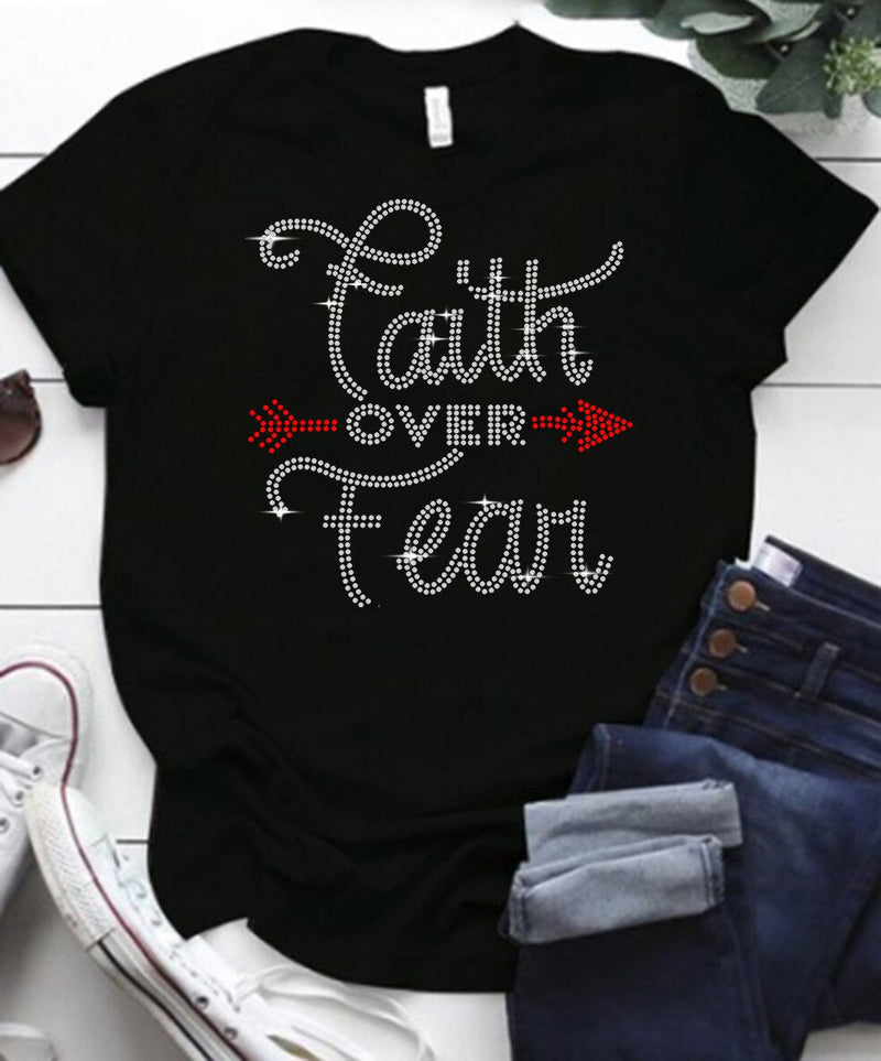 Bricked Letter Print T-shirts