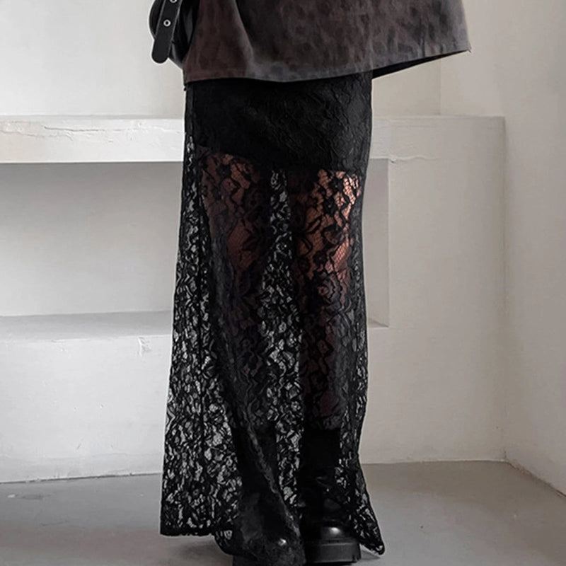Low Waist See-through Skirt