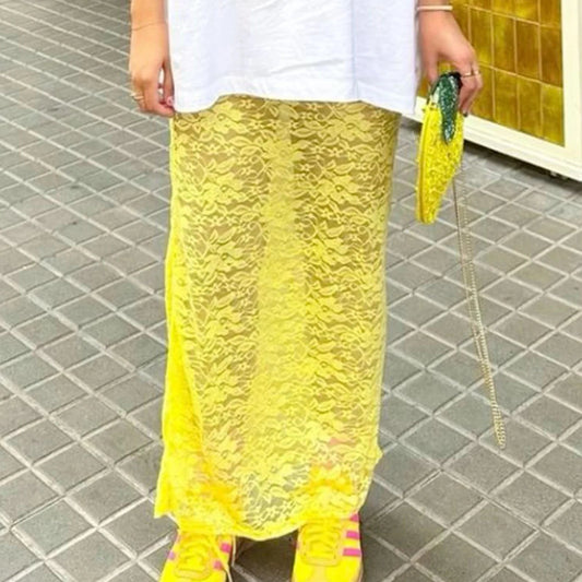 Low Waist See-through Skirt