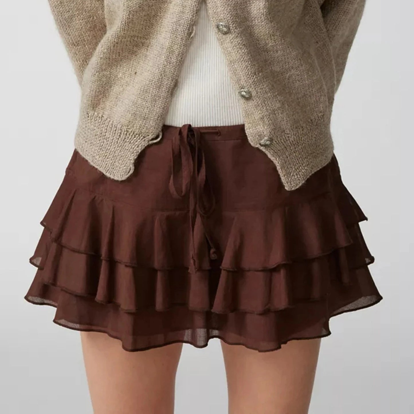 Summer Ruffle Tiered Skirt