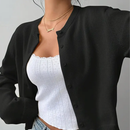 Fiona | ’s Spring Cropped Button Cardigan