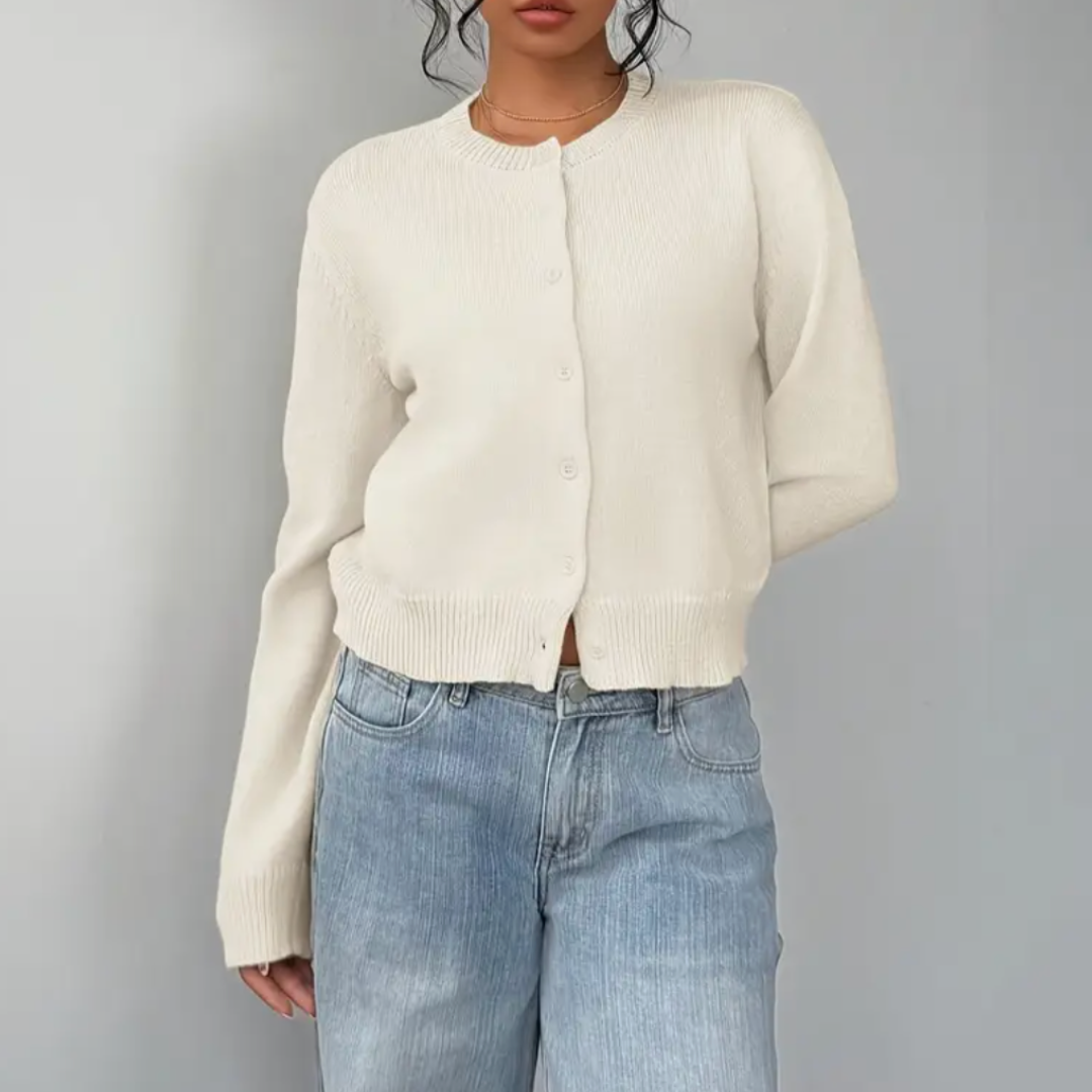 Fiona | ’s Spring Cropped Button Cardigan