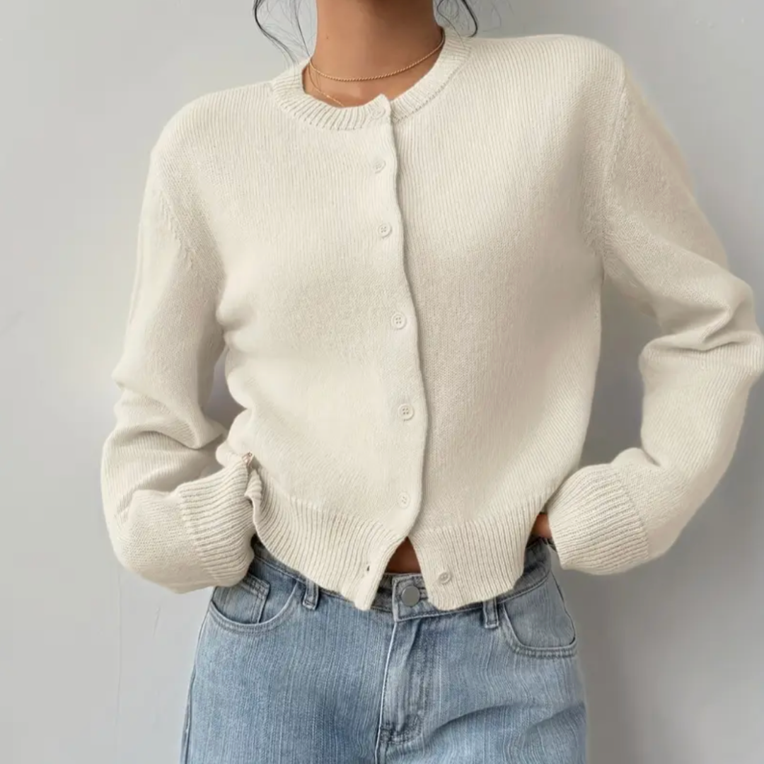 Fiona | ’s Spring Cropped Button Cardigan
