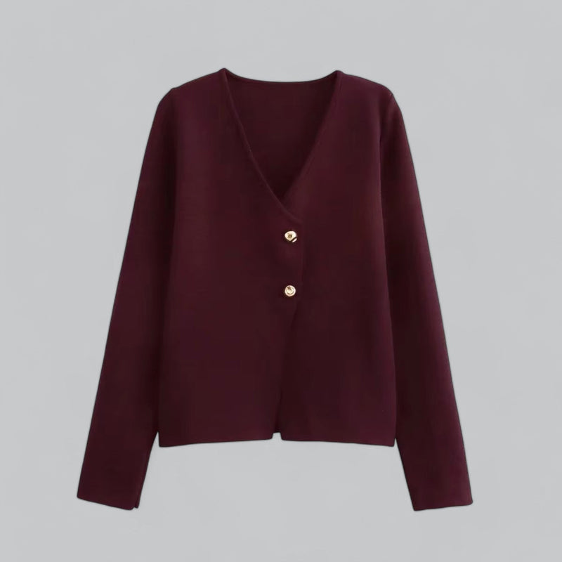 Grace | Spring Minimal Button Cardigan