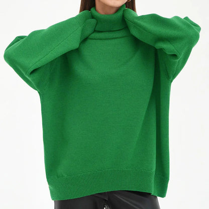 Turtleneck Oversized Chunky Long Loose Slouchy Sweater
