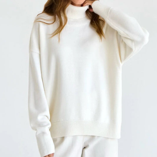 Turtleneck Oversized Chunky Long Loose Slouchy Sweater