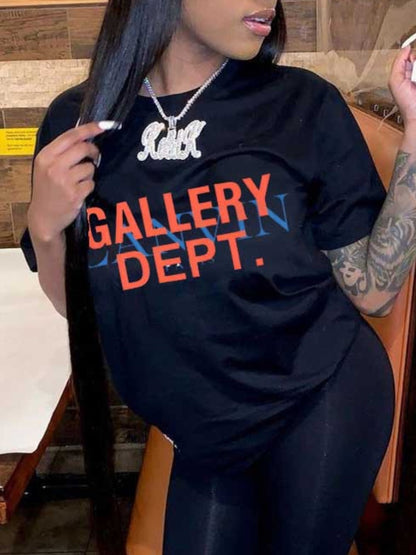 Gallery Dept Letter Print T-shirt Ar506